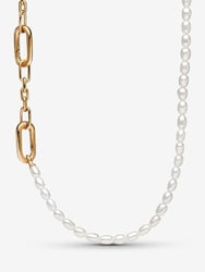 Pandora ME Slim Treated Freshwater Cultured Pearl Necklace 