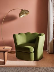 Pistashio Velvet Chair