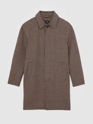 Morpeth Dogtooth-Check Overcoat 