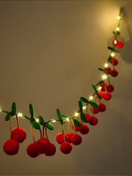 Red Cherry String LED Lights