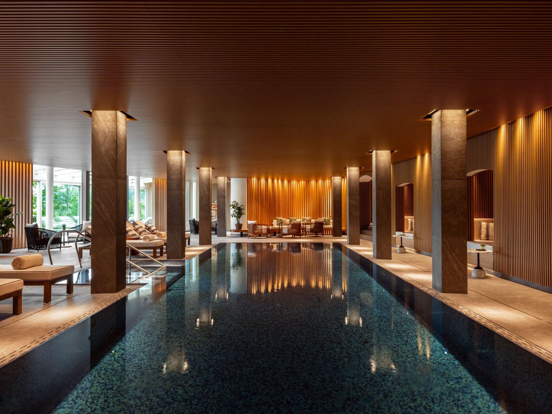 spa and pool at rosewood schloss fuschl hotel 