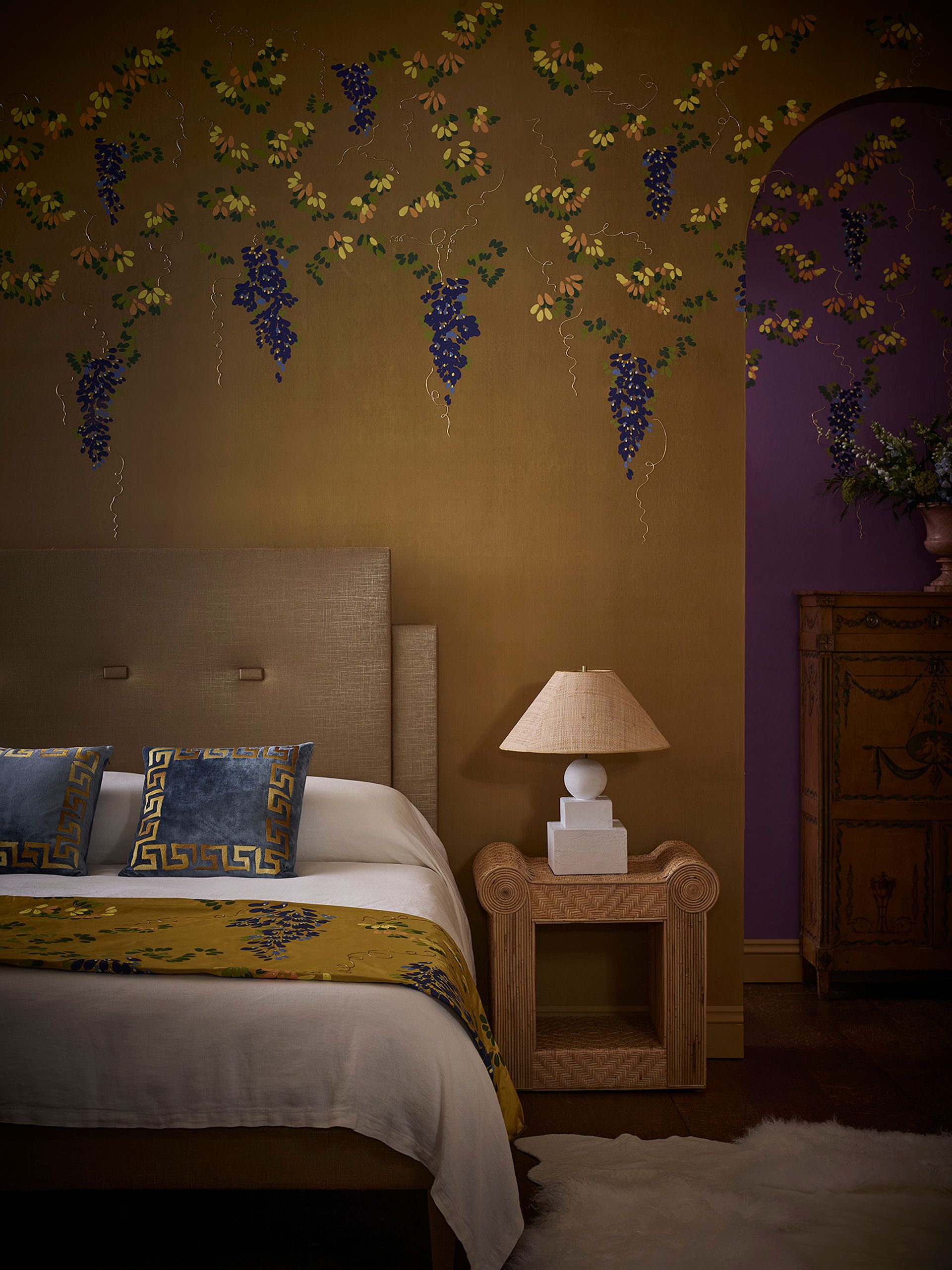 bedroom bed area designed by harris reed for fromental
