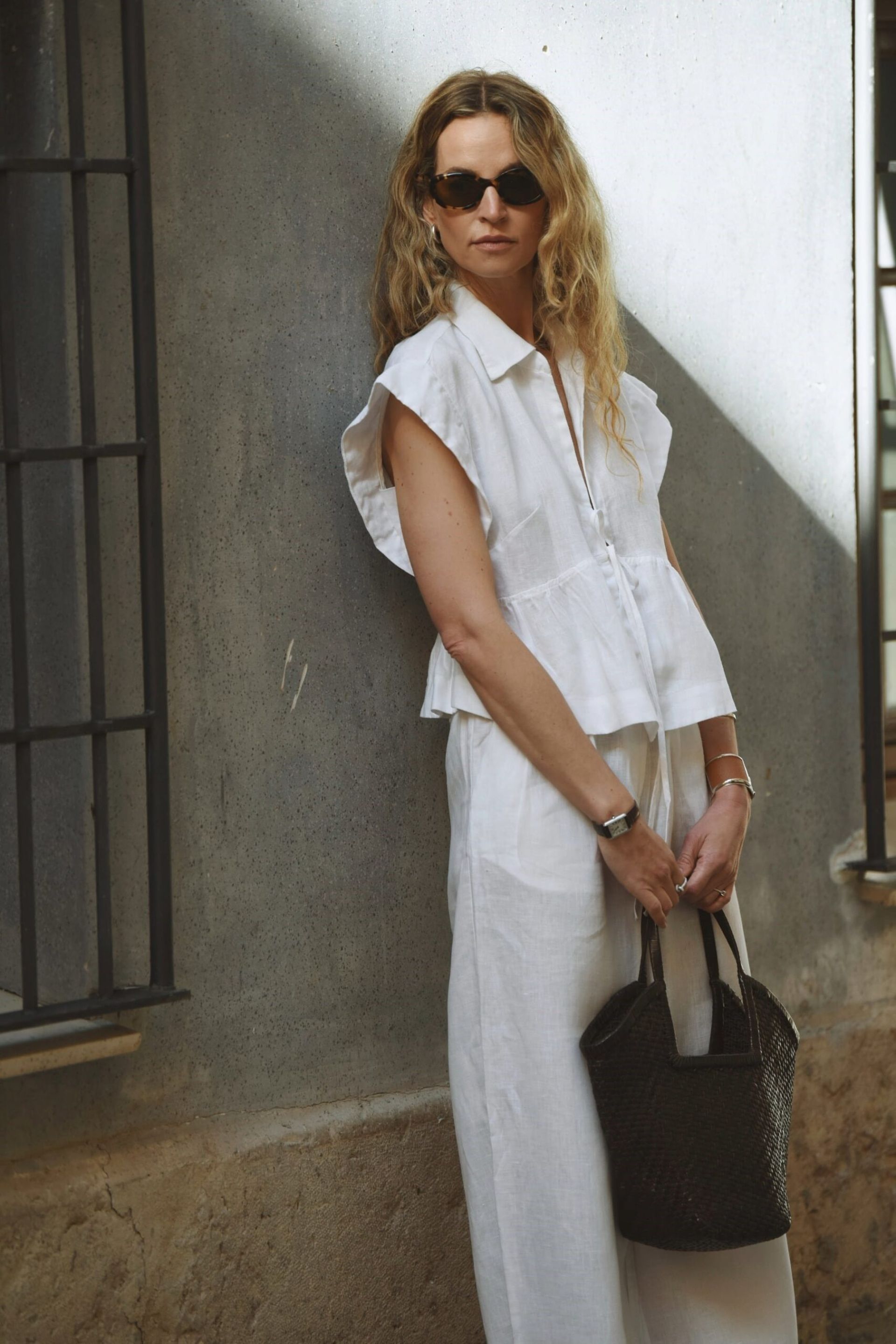 anouk yve in white co-ord