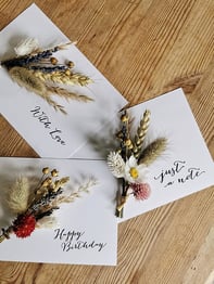 Dried Flower Postcard 