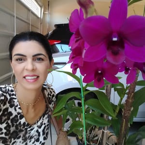Andrea e suas orquideas