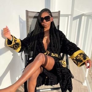 Chocolate Girl With Curls