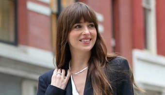 Dakota Johnson Just Stepped Out In A ‘Granny Blouse’ At Fashion Week