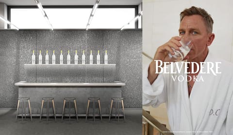 Daniel Craig pop-up bar Selfridges Daniel Craig bar - Selfridges