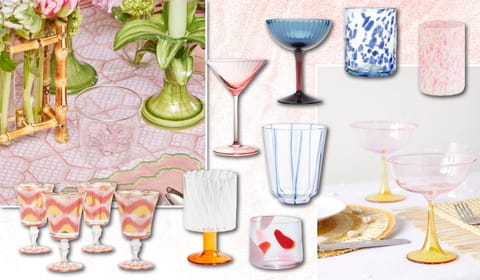 Coloured Glasses coloured glassware