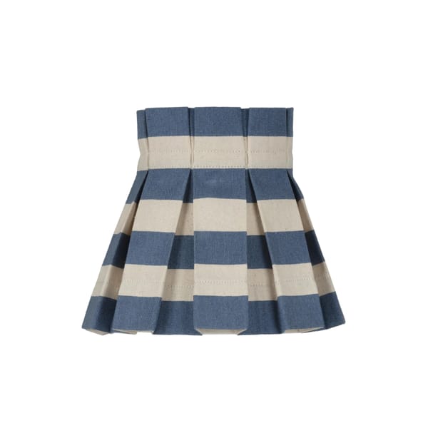 ALICE PALMER & CO Small blue Tangier stripe lampshade