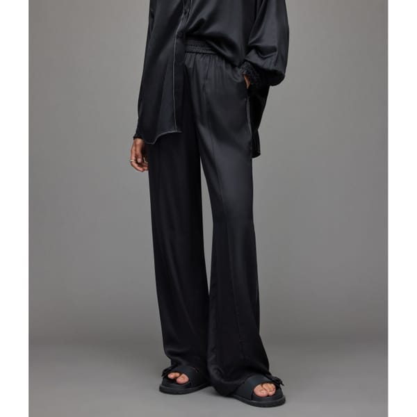 AllSaints CHARLI SILK BLEND TROUSERS