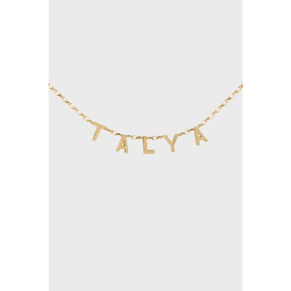 aurum + grey CONNECT NAME NECKLACE (available with Diamond Letters) 1