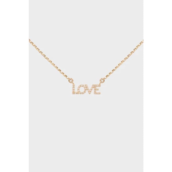 aurum + grey DIAMOND LOVE NECKLACE 1