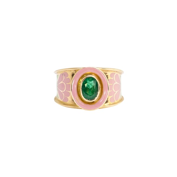 Eden flower multi pink ring By Sophie Joanne