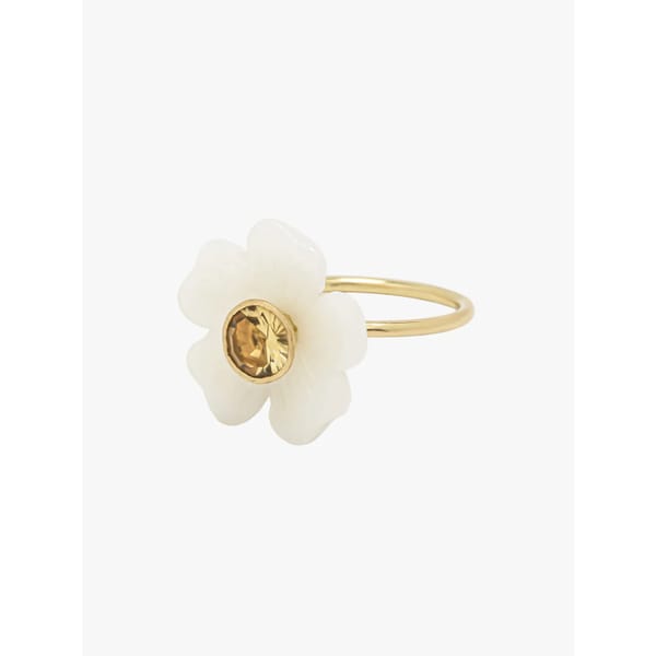 FINEMATTER sophie joanne Opal and citrine small flower ring