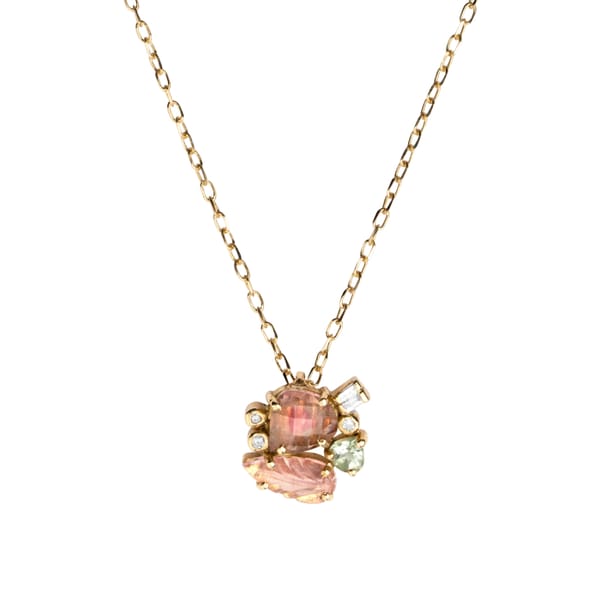 Flor pale illusion necklace By Eva Noga