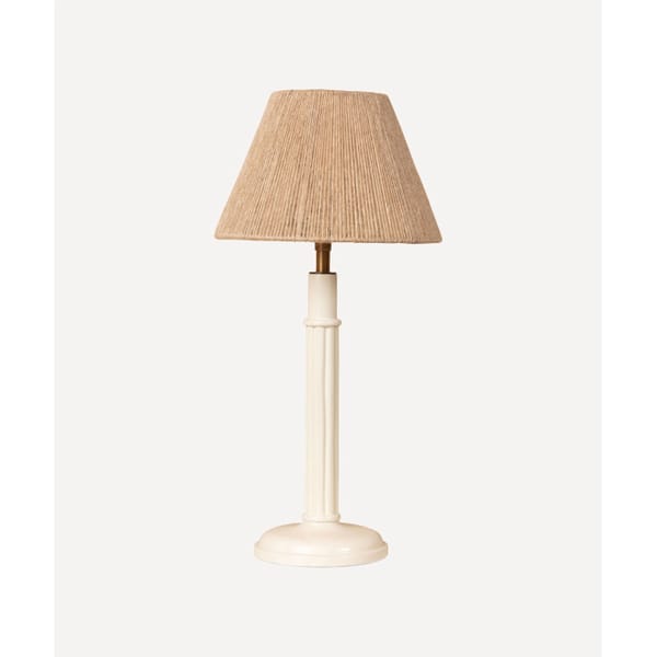 TROVE Fluted Table Lamp Hemp