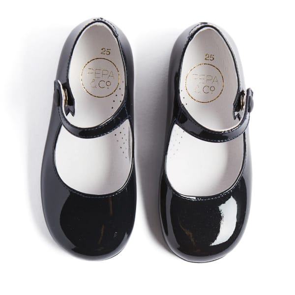 pepa and co PATENT LEATHER MARY JANE SHOES IN NAVY (25-34EU)