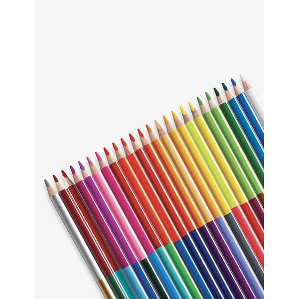 selfrdiges CARIOCA Bicolour Triangular colouring pencils set of 24