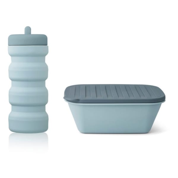 smallable LIEWOOD Jose Silicone lunchbox and flask set Blue