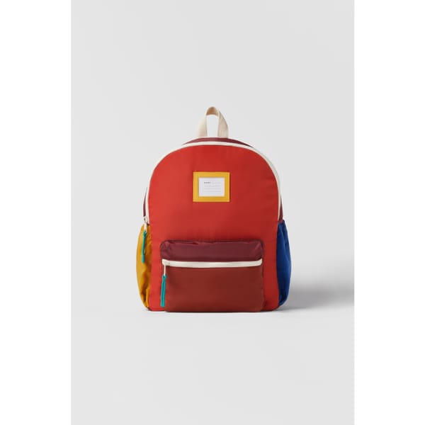 zara KIDS_ COLOUR BLOCK BACKPACK