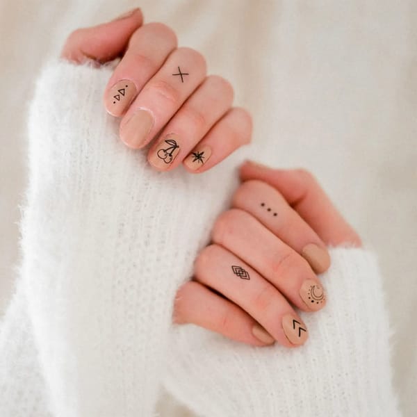 cult beauty INKED BY DANI B&W NAIL ART PACK
