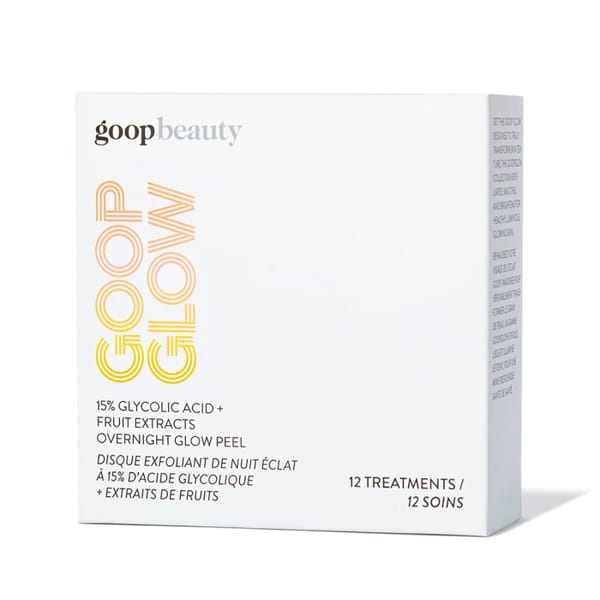 GOOP GOOPGLOW 15% Glycolic Acid Overnight Glow Peel - celebrity skincare brands, skkn by kim, jlo beauty