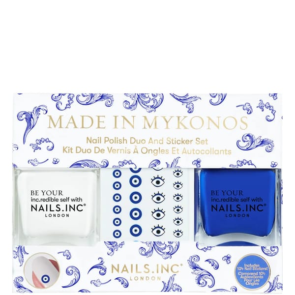 lookfantastic nails inc. Made In Mykonos Nail Polish Duo