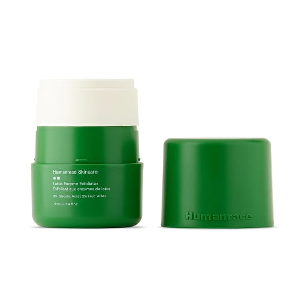 Humanrace Lotus Enzyme Exfoliator - celebrity skincare brands, skkn by kim, jlo beauty