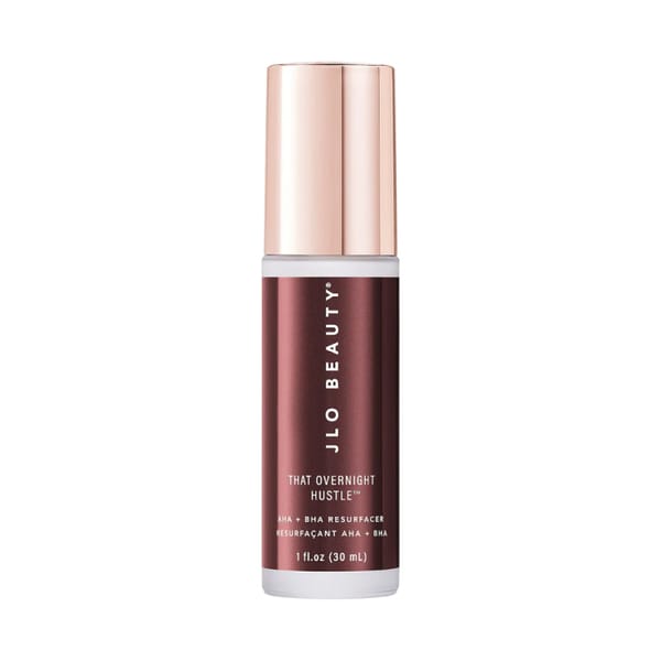 JLO Beauty That Overnight Hustle AHA + BHA Resurfacer- celebrity skincare brands, skkn by kim, jlo beauty