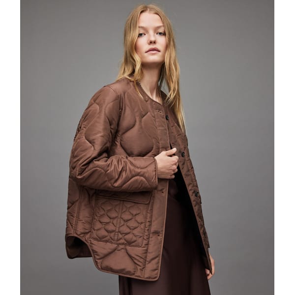 FOXI LINER JACKET in chocolate