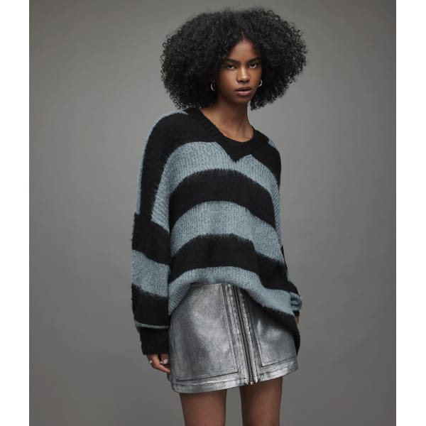 LOU SPARKLE V-NECK JUMPER