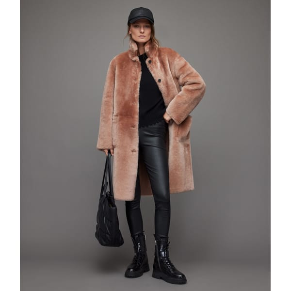 SERRA REVERSIBLE SHEARLING COAT