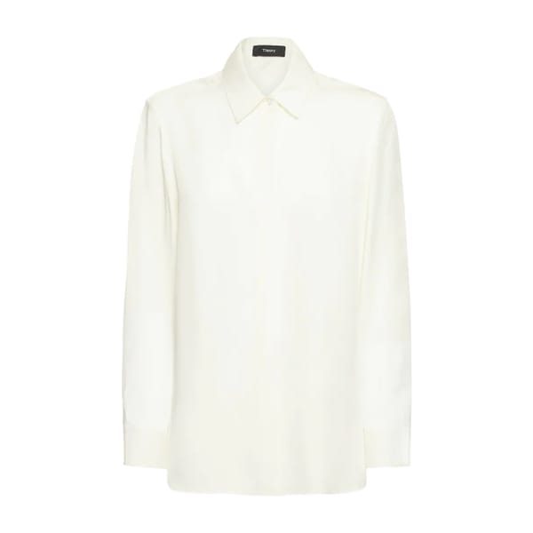 THEORY CLASSIC SILK MENSWEAR SHIRT