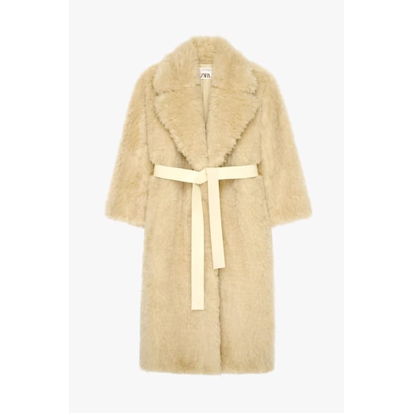 zara FAUX FUR COAT - LIMITED EDITION