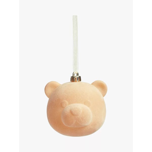Community Garden Lewis Bear Face Bauble, Natural