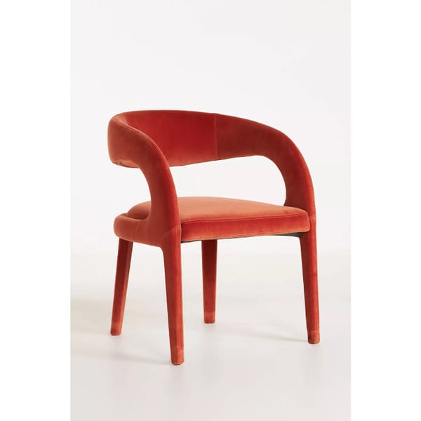anthropologie Velvet Hagen Dining Chair