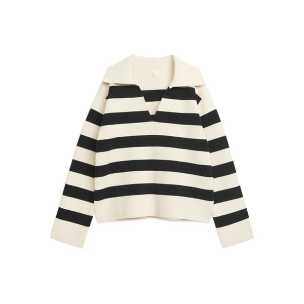 arket Striped Cotton Jumper
