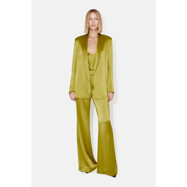 galvan JULIANNE BLAZER - CHARTREUSE and trosuers