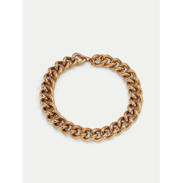 jigsaw Oversized Chain Link Necklace