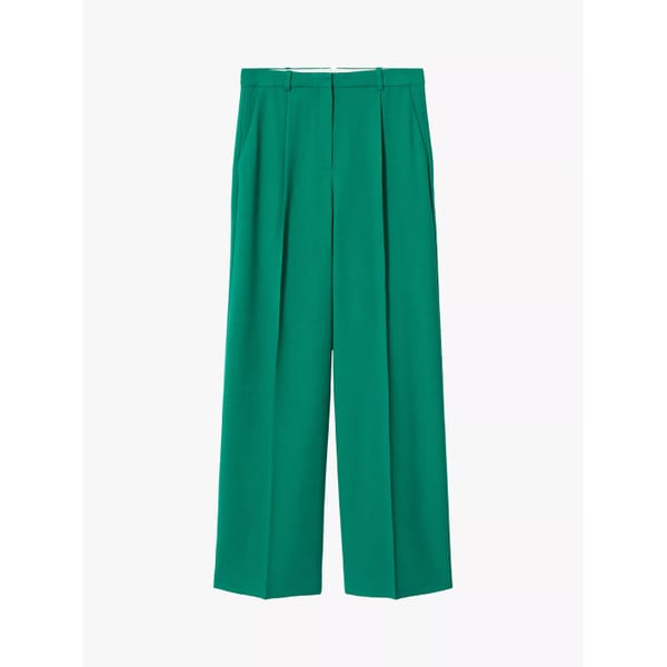 john lewis Mango Peter Tailored Trousers, Green