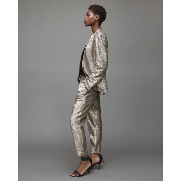 Leigh Sequin Slim Trousers