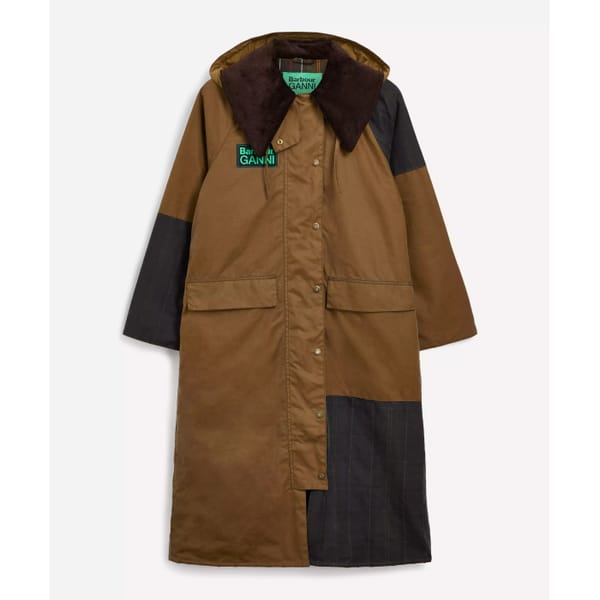 liberty london BARBOUR x GANNI Burghley Waxed Cotton Jacket