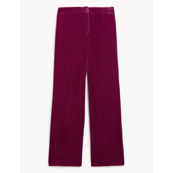M_S JAEGER Velvet Trousers with Silk