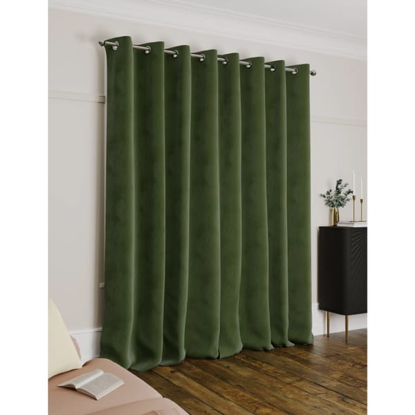 M_S COLLECTION Velvet Eyelet Thermal Curtains
