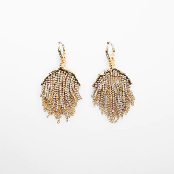 Crystal waterfall earrings