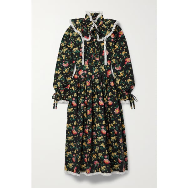 netaporter BATSHEVA + Laura Ashley Devon pintucked floral-print cotton-poplin midi dress-02