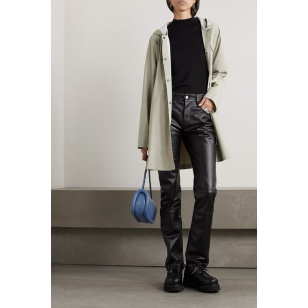 netaporter RAINS Hooded coated-shell jacket
