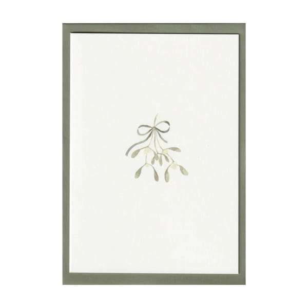 PACK OF 5 MISTLETOE CARDS