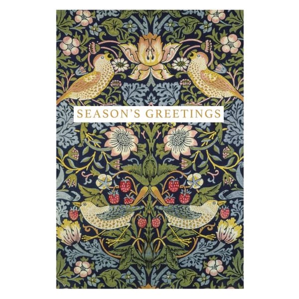 WILLIAM MORRIS PAIR CHRISTMAS CARDS